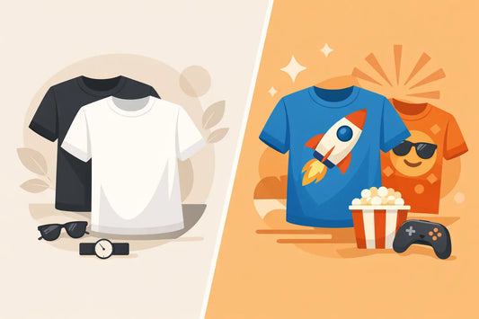 Minimalist Tees vs Novelty Shirts