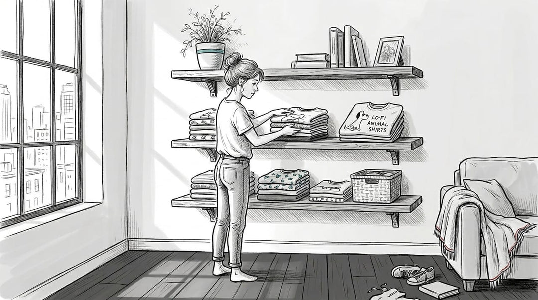 Creative ways to display your T-shirt collection at home - LoFi Animal Shirts