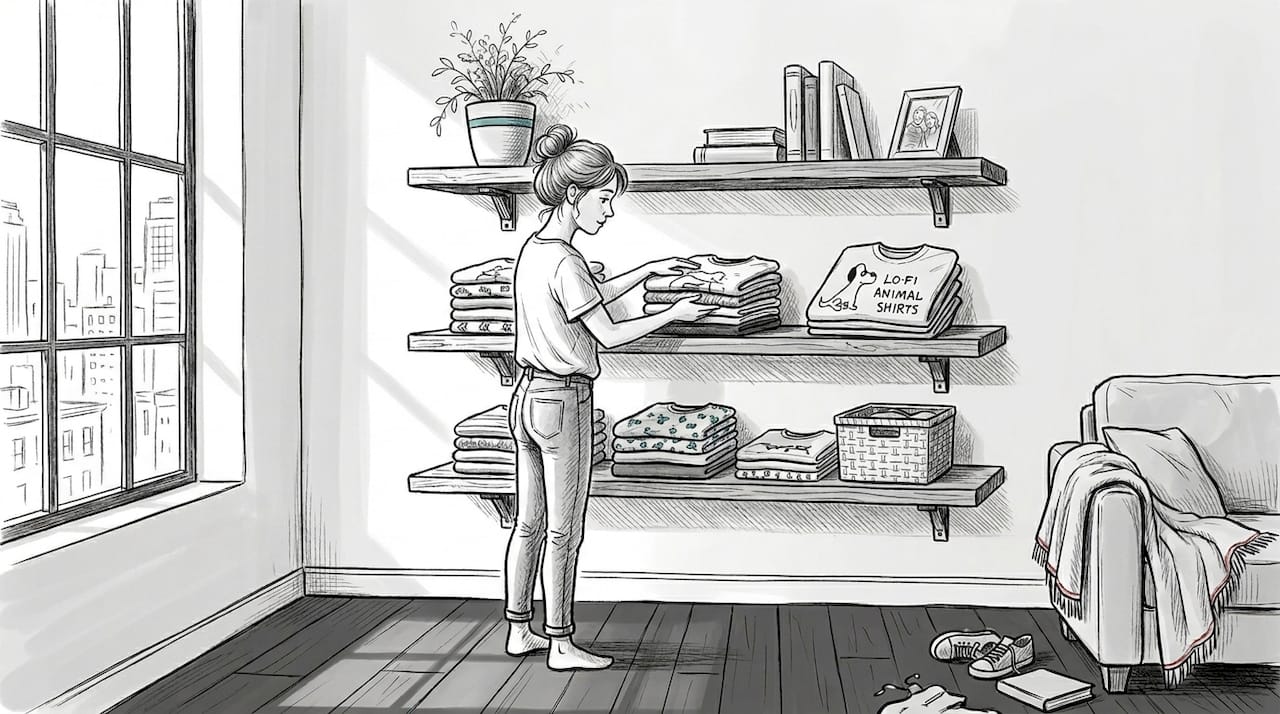 Creative ways to display your T-shirt collection at home - LoFi Animal Shirts