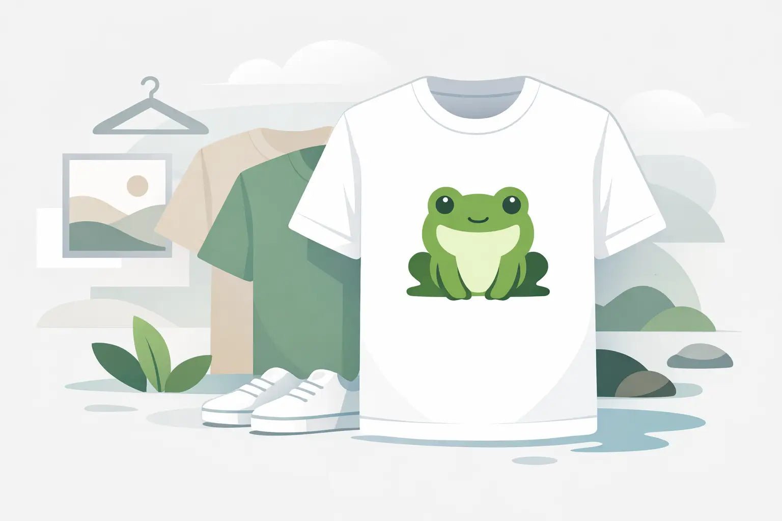 Minimalist Frog T Shirt, Done Right - LoFi Animal Shirts