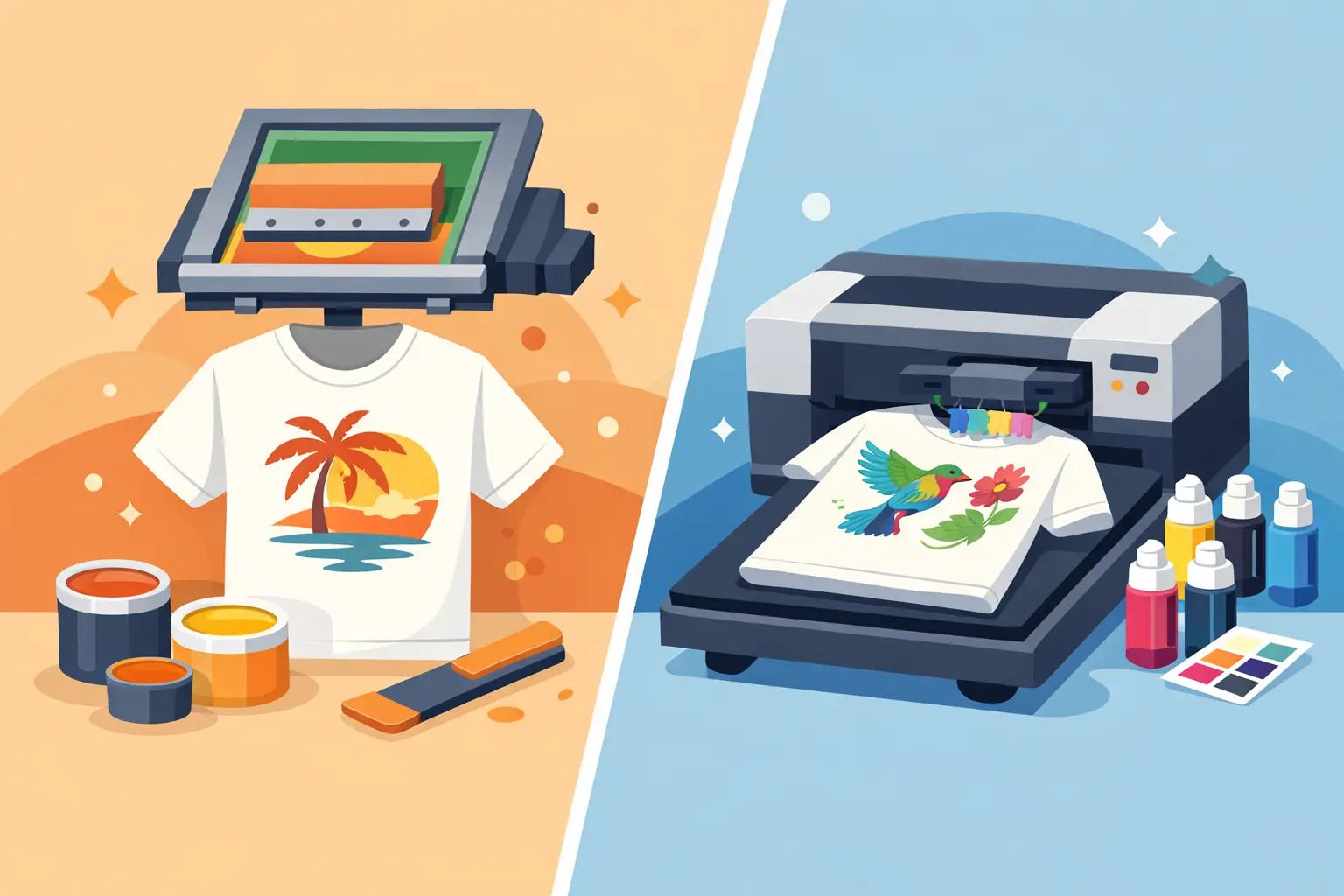 Screen Printed Shirts vs DTG Printing Quality - LoFi Animal Shirts