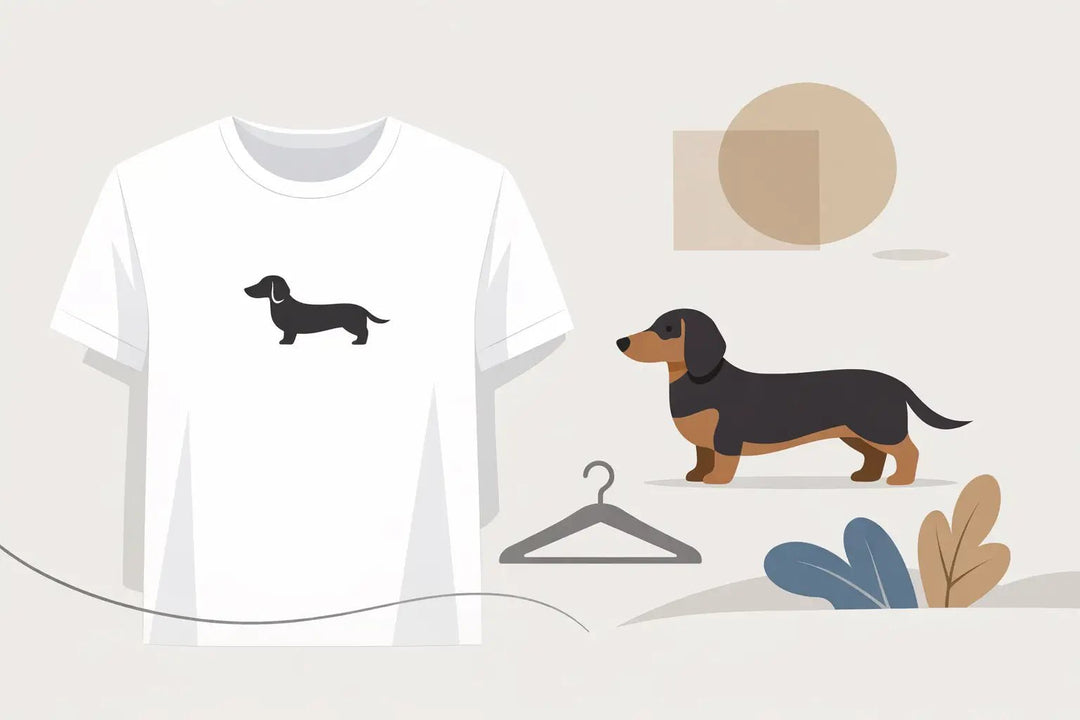 Why a Dachshund Minimalist Shirt Works - LoFi Animal Shirts