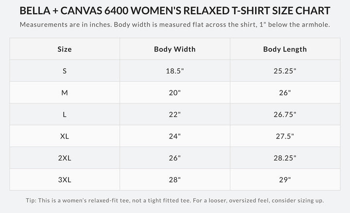Bella + Canvas 6400 women&