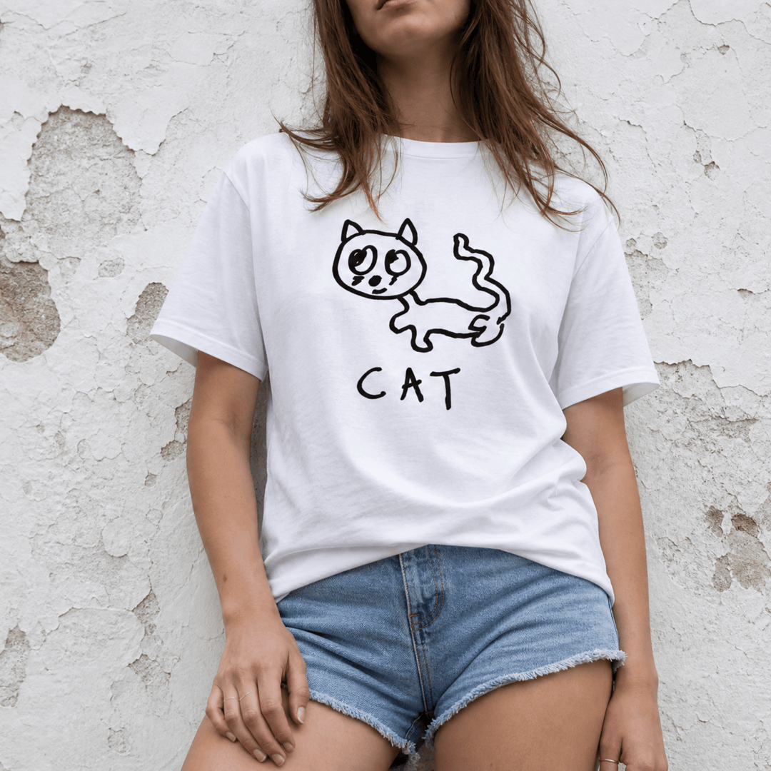 Woman street-style torso shot in a lo-fi Cat Women&