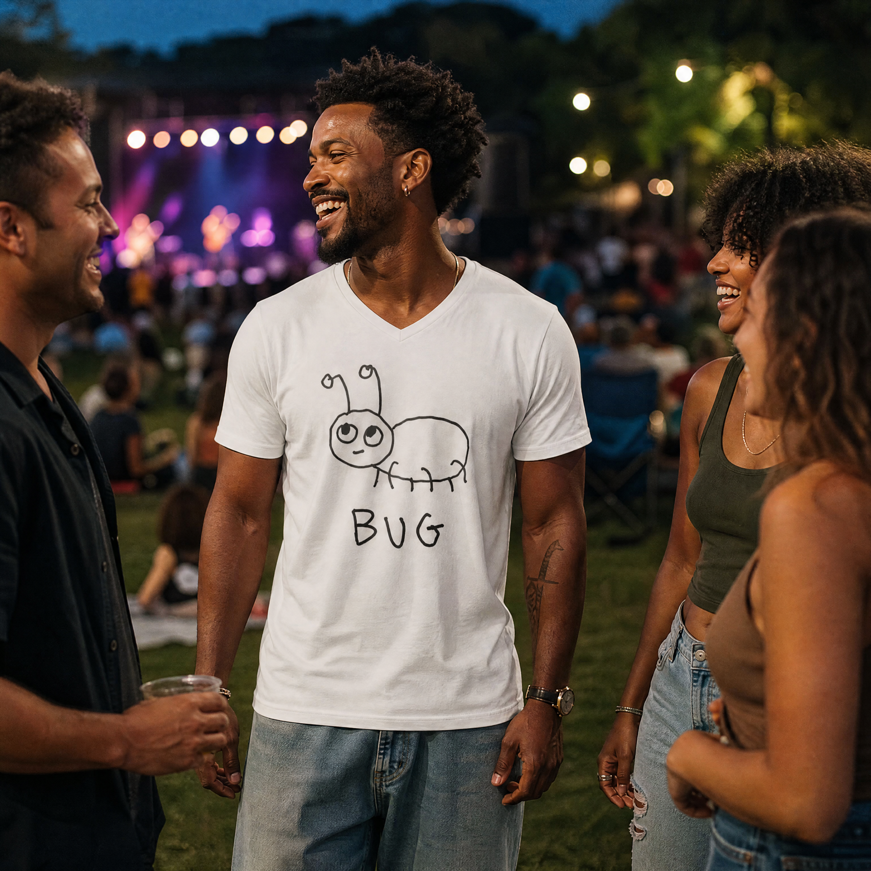 Bug - Unisex V-neck Tee