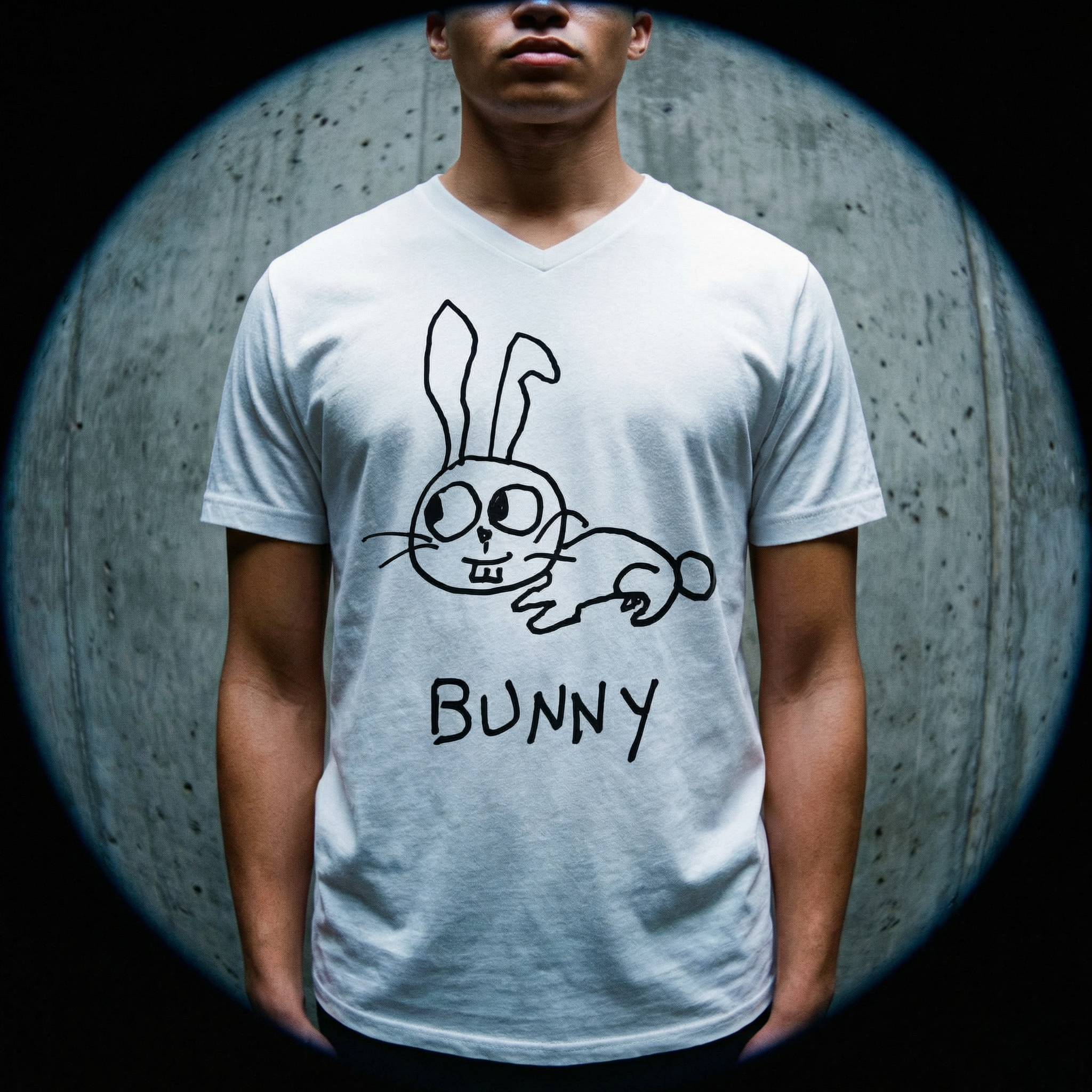 Bunny - Unisex V-neck Tee