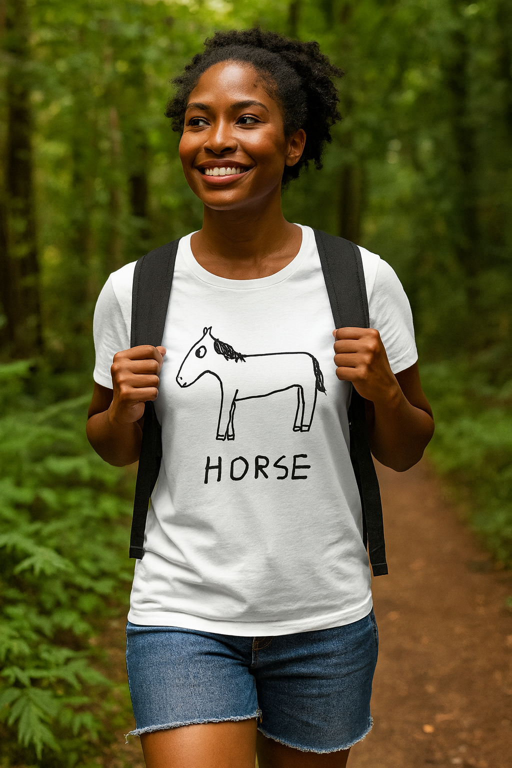 Horse - Women's Fitted Tee