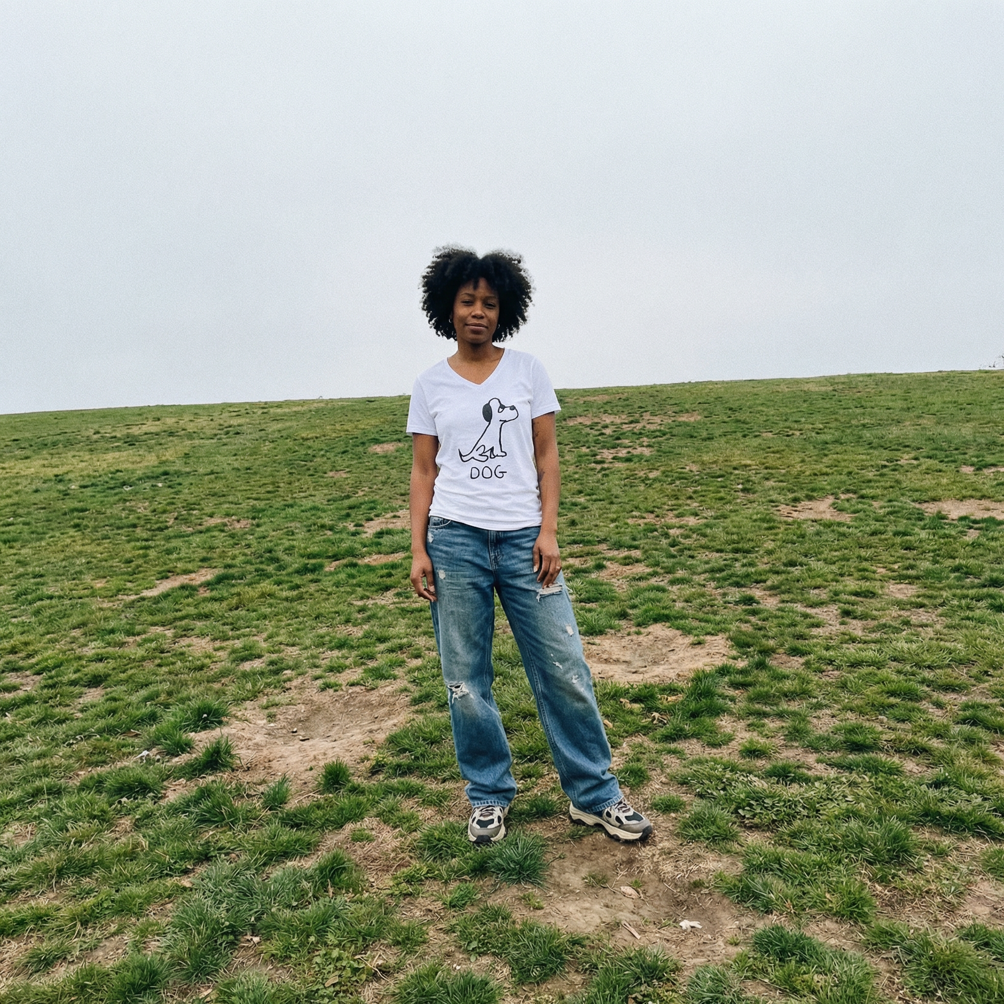 Dog - Unisex V-neck Tee