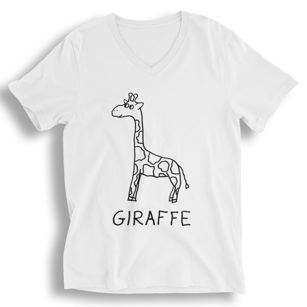 Giraffe - Unisex V-neck Tee