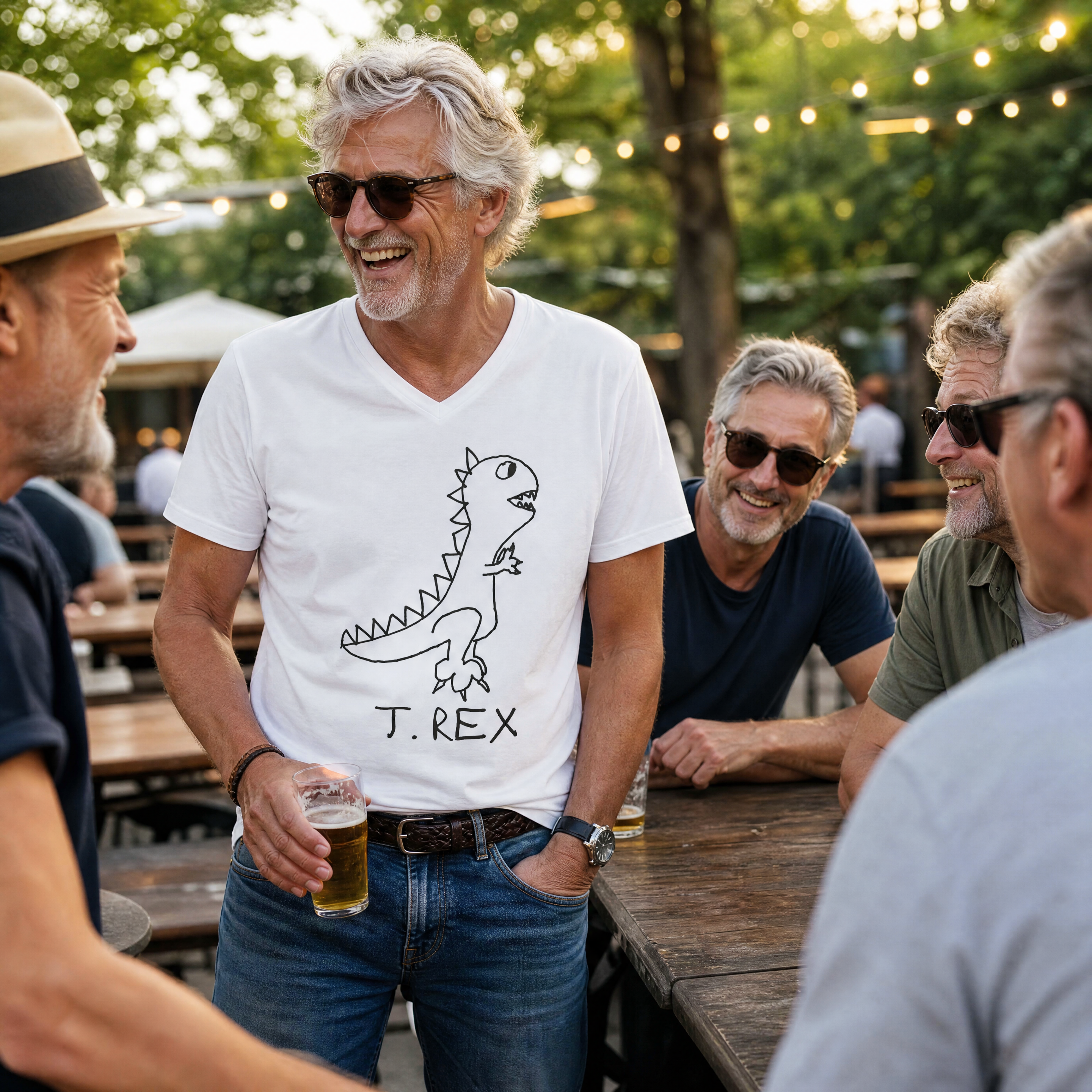 T. Rex - Unisex V-neck Tee