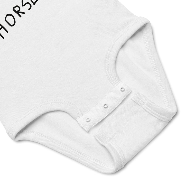 closeup of three snap closure on Rabbit Skins 4400 infant bodysuit