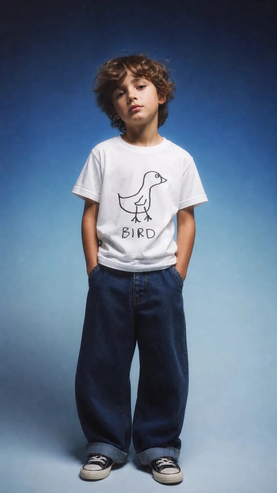 Bird - Kids Tee - LoFi Animal Shirts