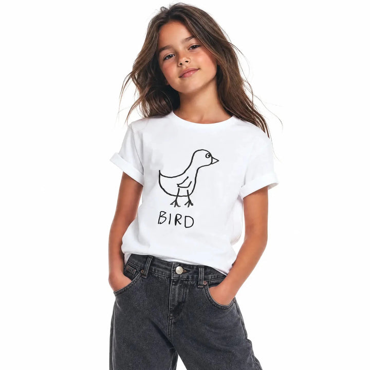 Bird - Kids Tee - LoFi Animal Shirts