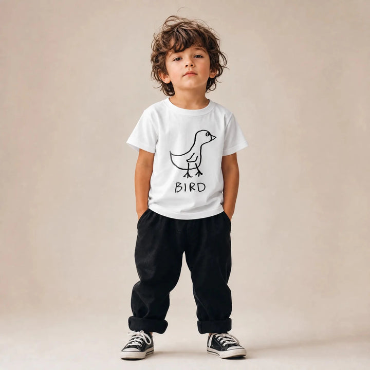 Bird - Kids Tee - LoFi Animal Shirts
