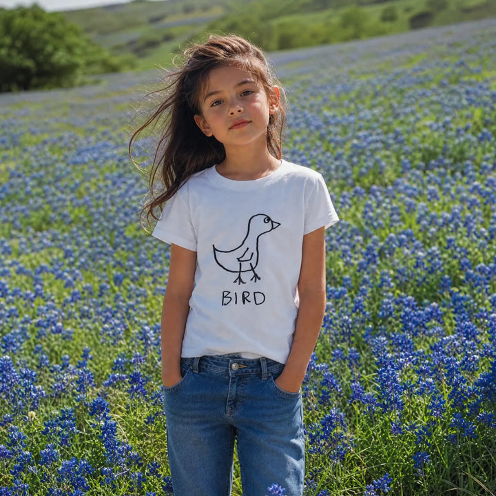 Bird - Kids Tee - LoFi Animal Shirts