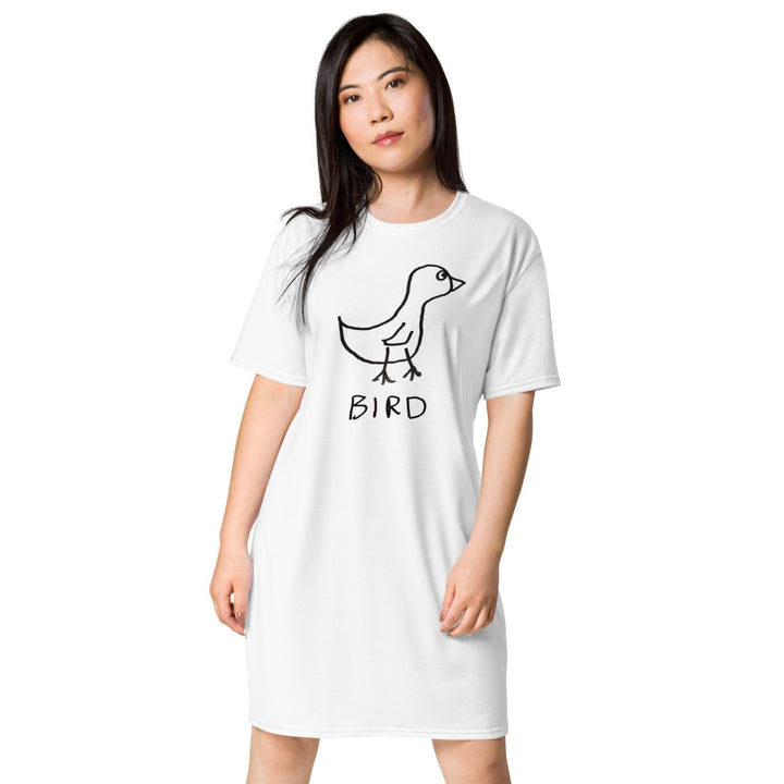 Bird T-shirt dress - LoFi Animal Shirts