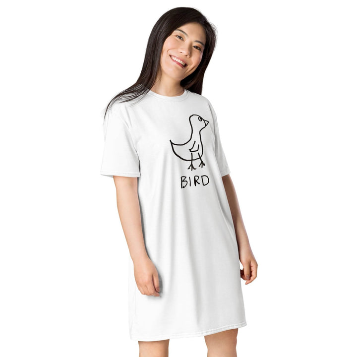 Bird T-shirt dress - LoFi Animal Shirts