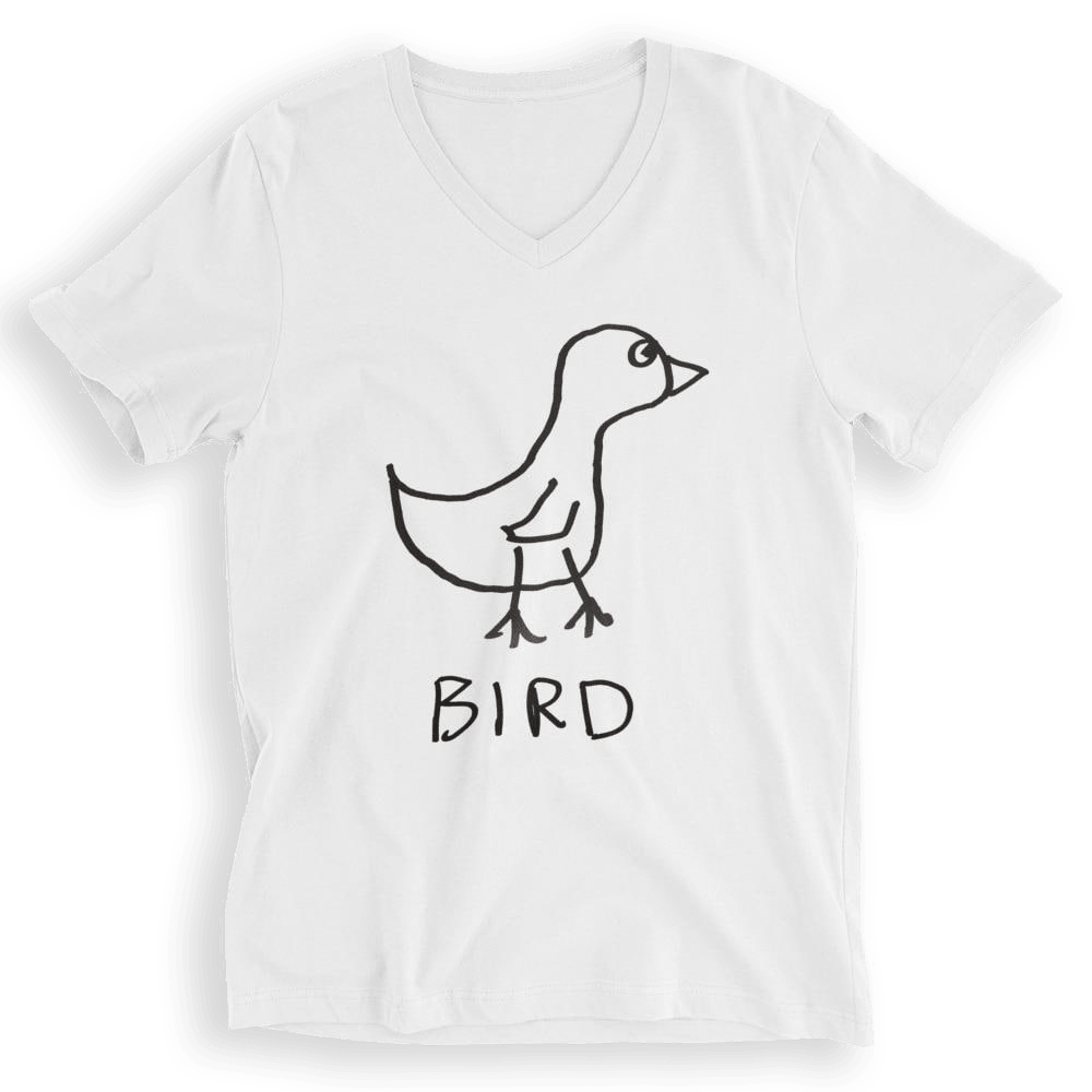 Bird - V - Neck T-Shirt - LoFi Animal Shirts