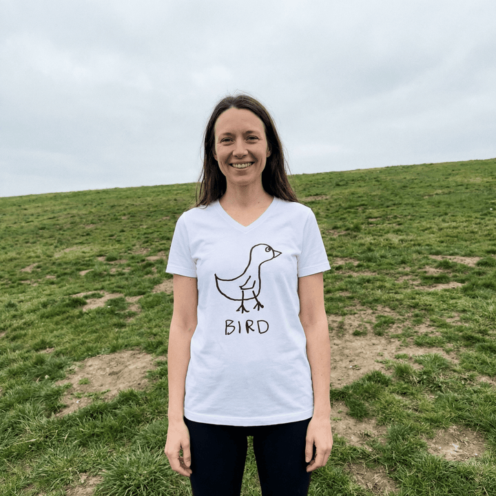 Bird - V - Neck T-Shirt - LoFi Animal Shirts