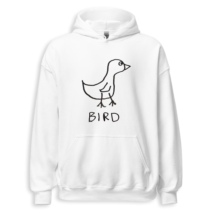 Bird minimalist hoodie – hand-drawn lofi graphic hoodie – LoFi Animal Shirts