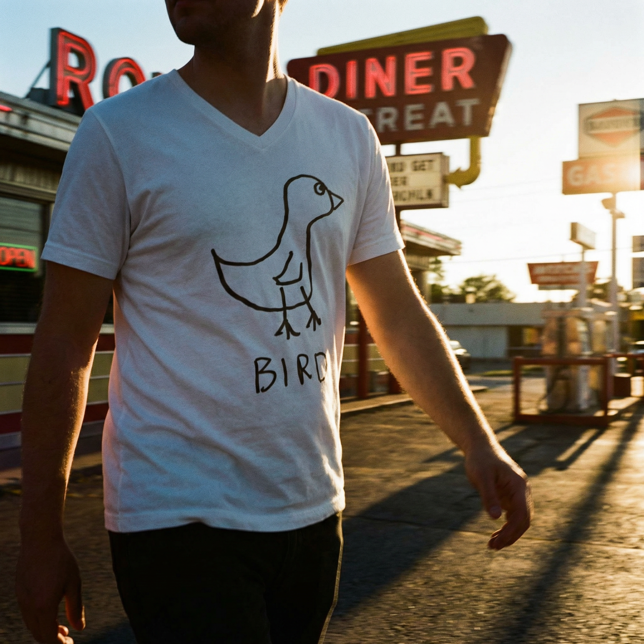 Bird - Unisex V-neck Tee