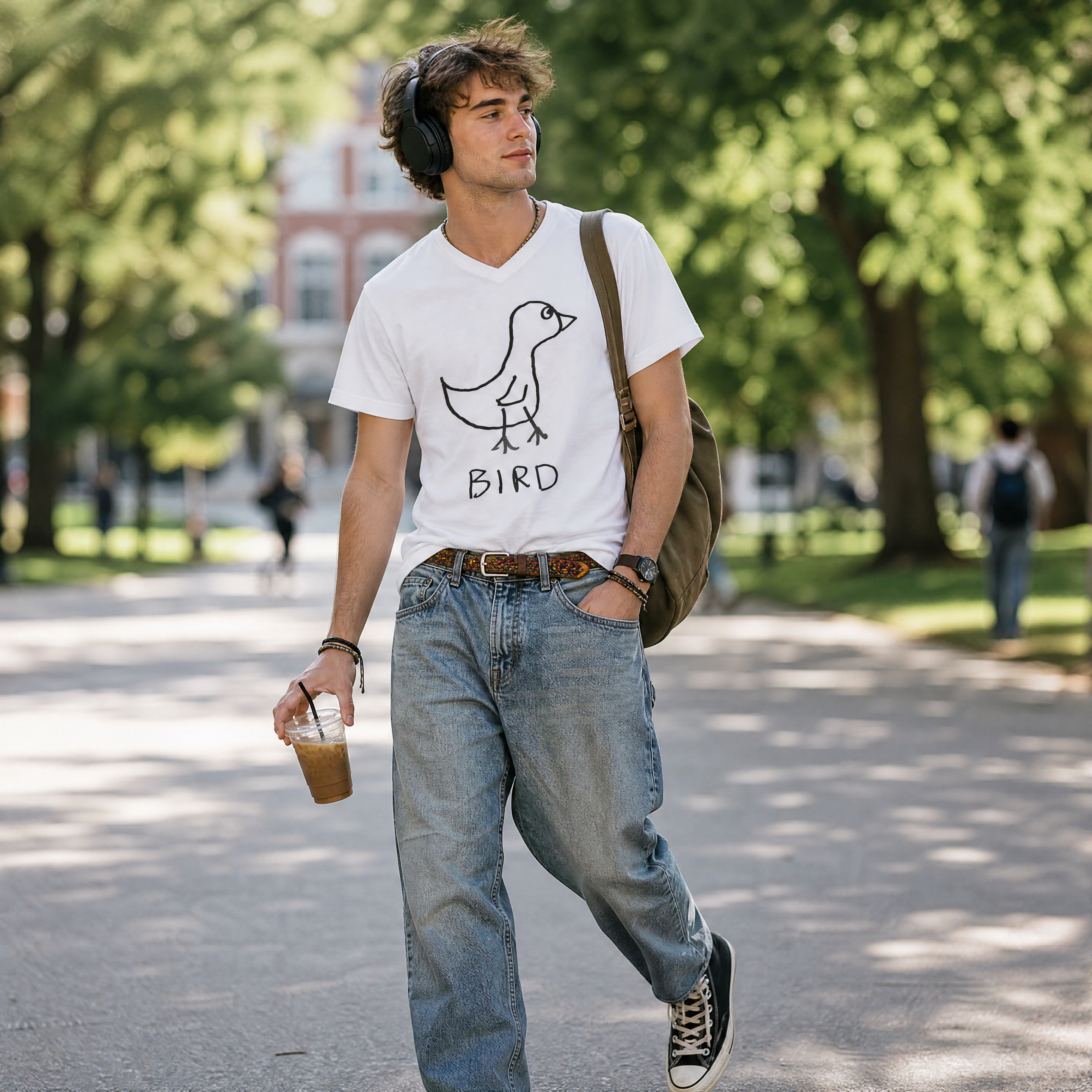 Bird - Unisex V-neck Tee