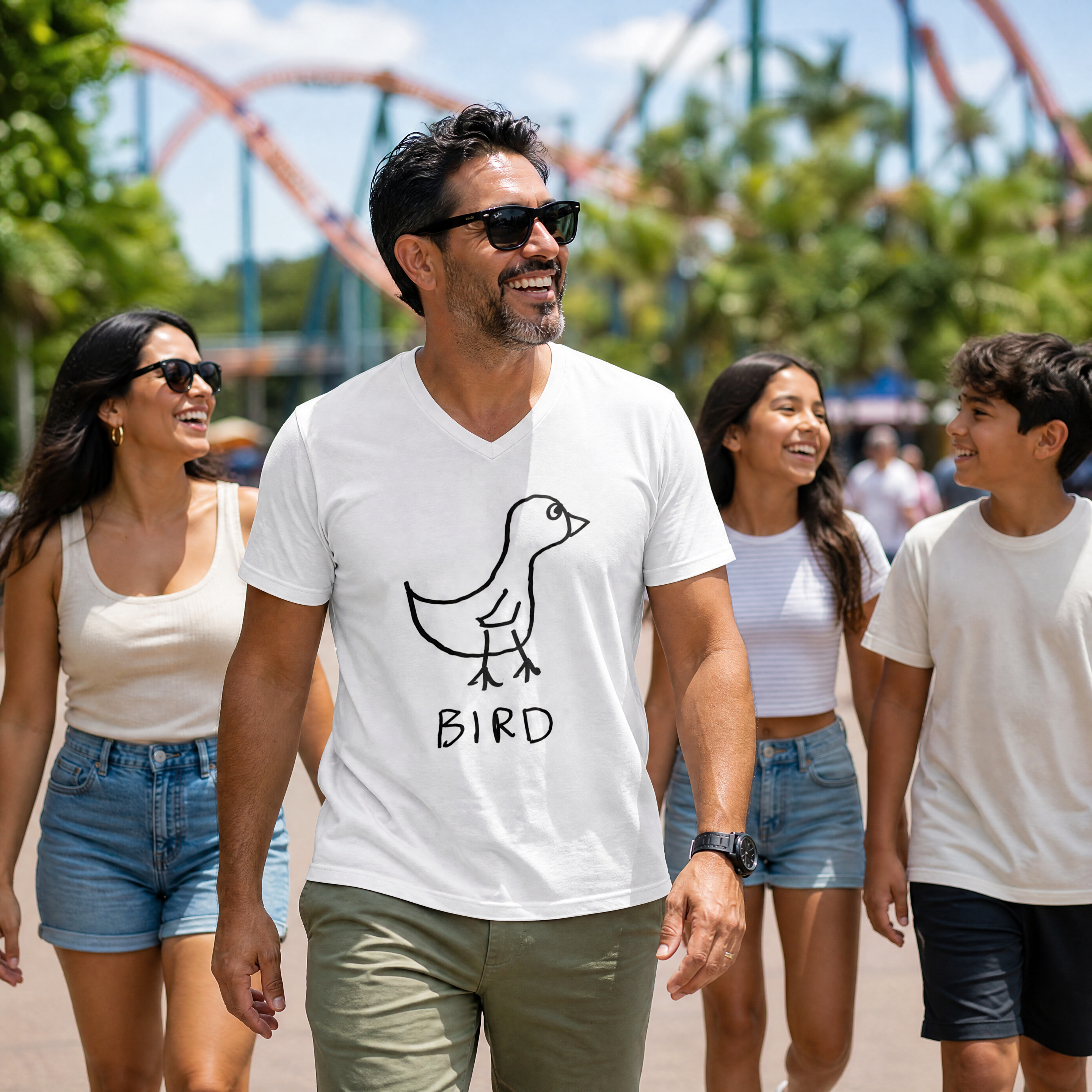 Bird - Unisex V-neck Tee