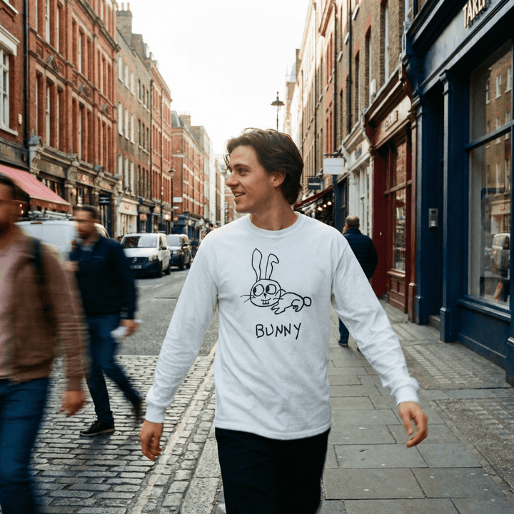 Bunny - Long Sleeve Tee - LoFi Animal Shirts