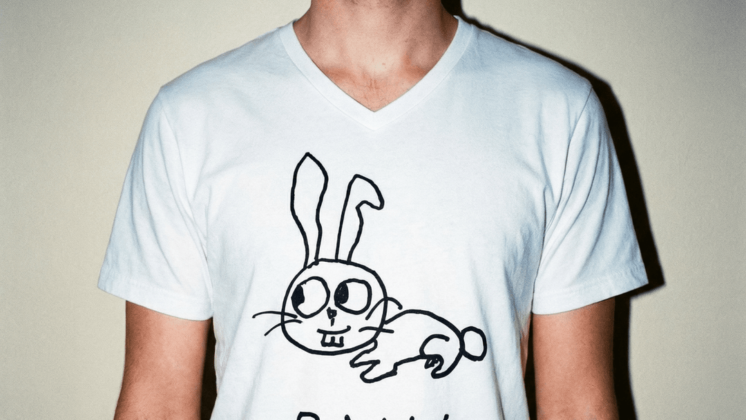 Bunny - V - Neck T-Shirt - LoFi Animal Shirts