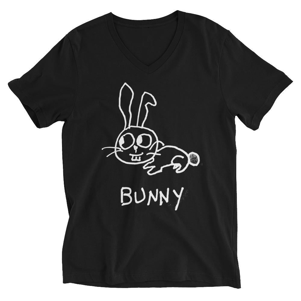 Bunny - V - Neck T-Shirt - LoFi Animal Shirts