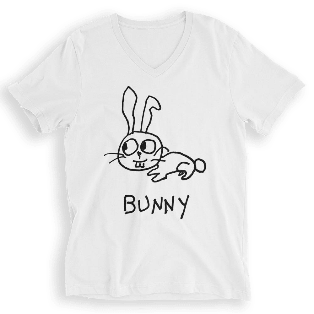 Bunny - V - Neck T-Shirt - LoFi Animal Shirts
