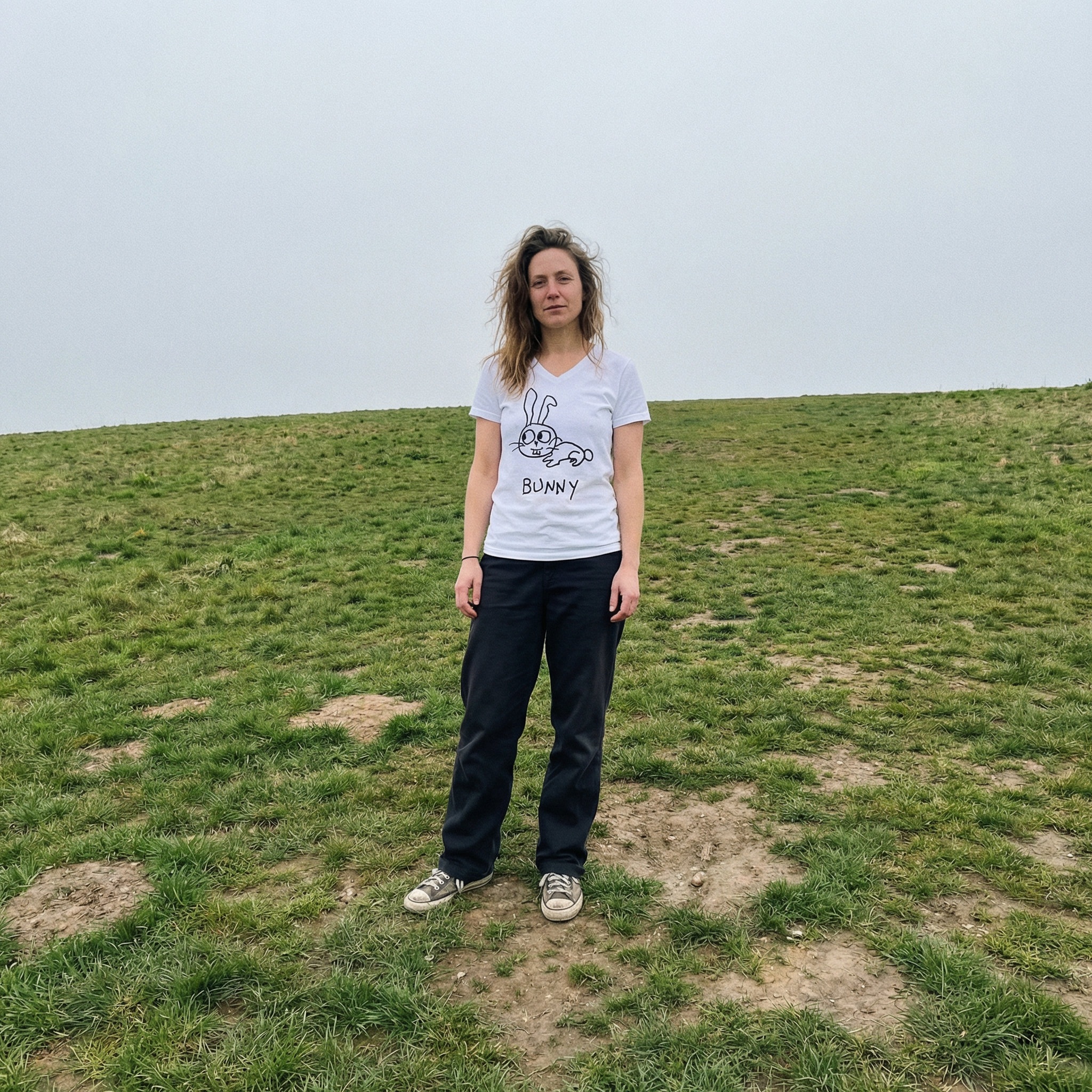 Bunny - Unisex V-neck Tee