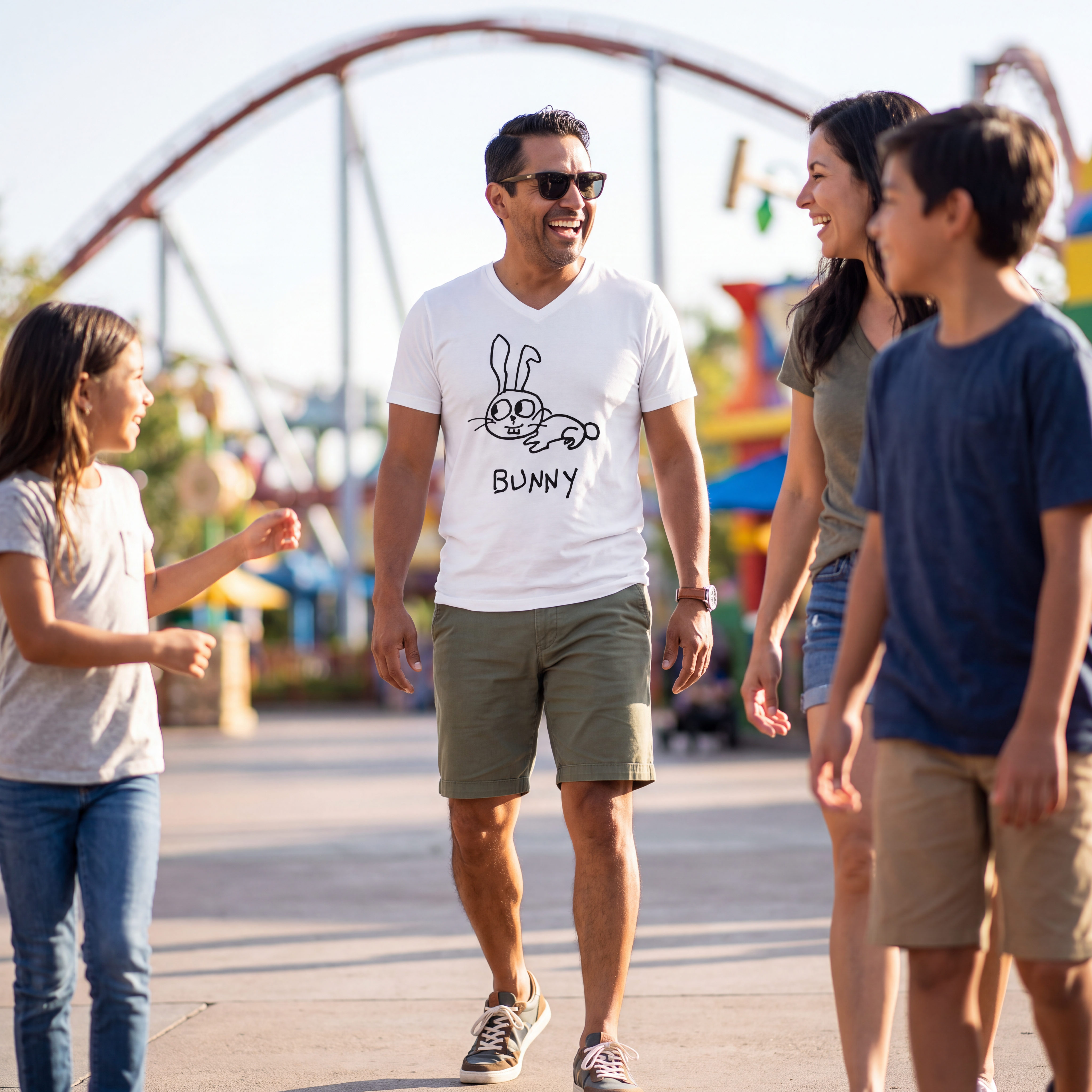 Bunny - Unisex V-neck Tee