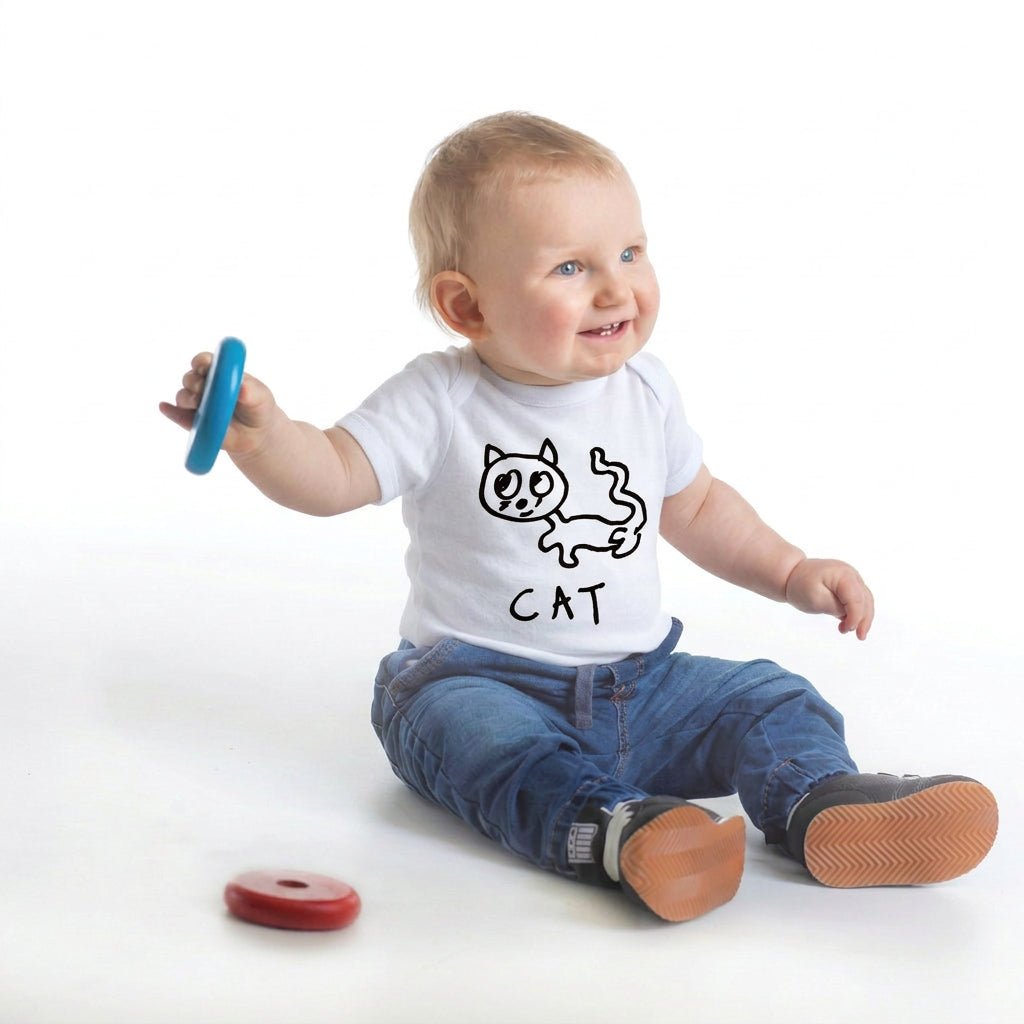 Cat - Baby Onesie - LoFi Animal Shirts