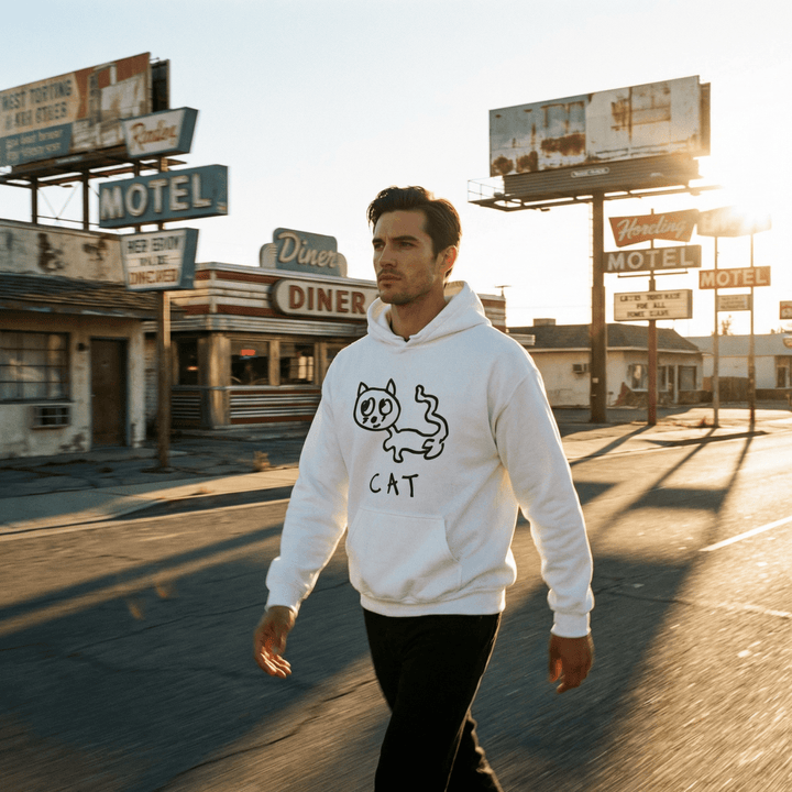 Cat - Hoodie - LoFi Animal Shirts