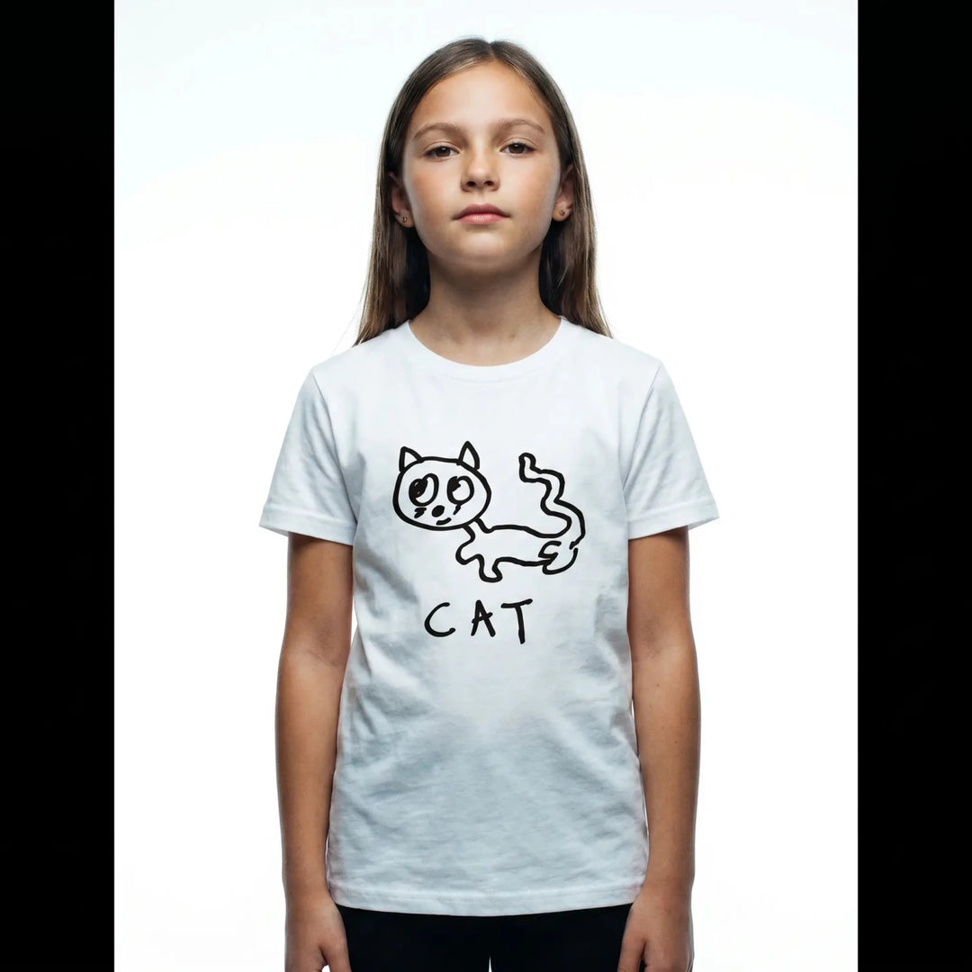 Cat - Kids Tee - LoFi Animal Shirts