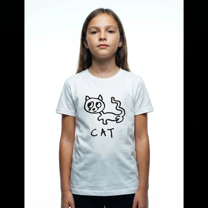 Cat - Kids Tee - LoFi Animal Shirts