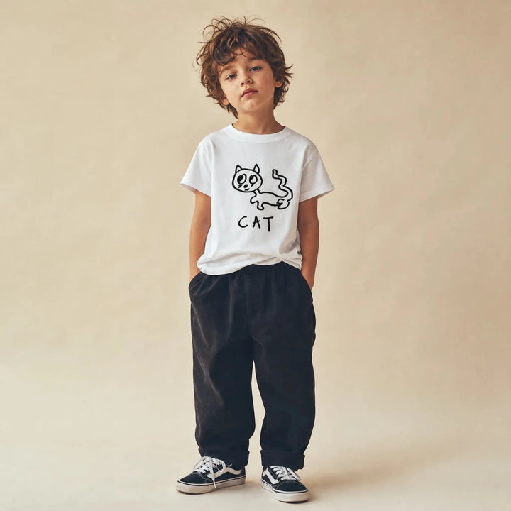 Cat - Kids Tee - LoFi Animal Shirts