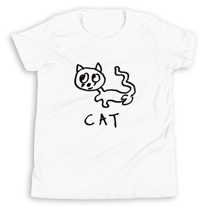 Cat - Kids Tee - LoFi Animal Shirts