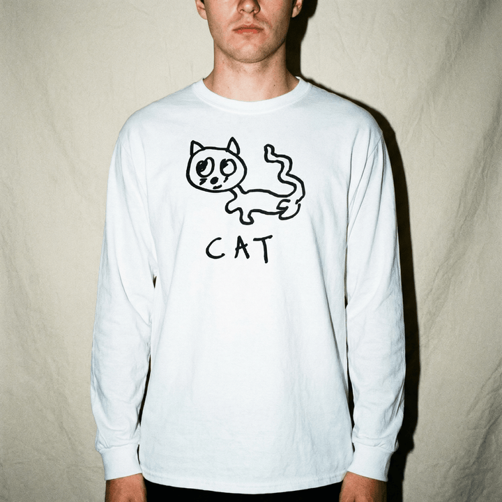 Cat - Long Sleeve Tee - LoFi Animal Shirts