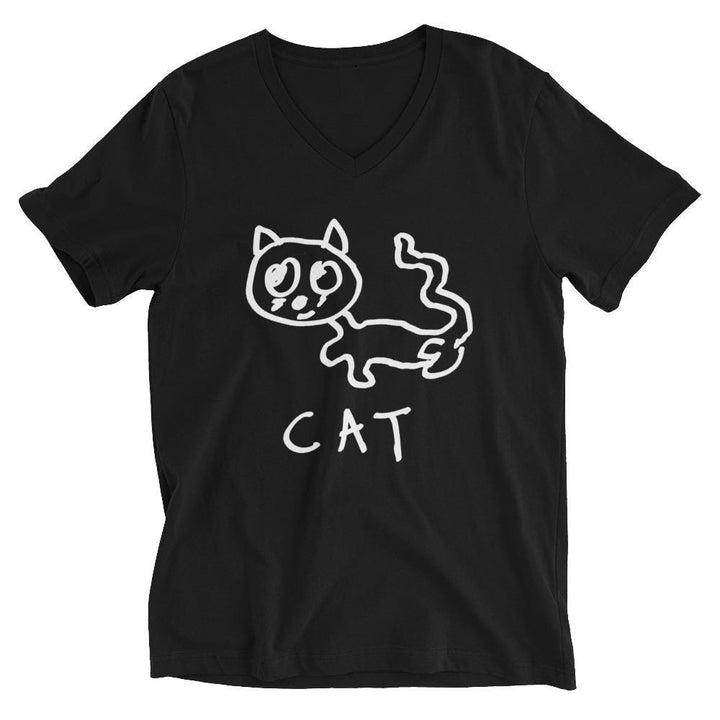 Cat - V - Neck T-Shirt - LoFi Animal Shirts