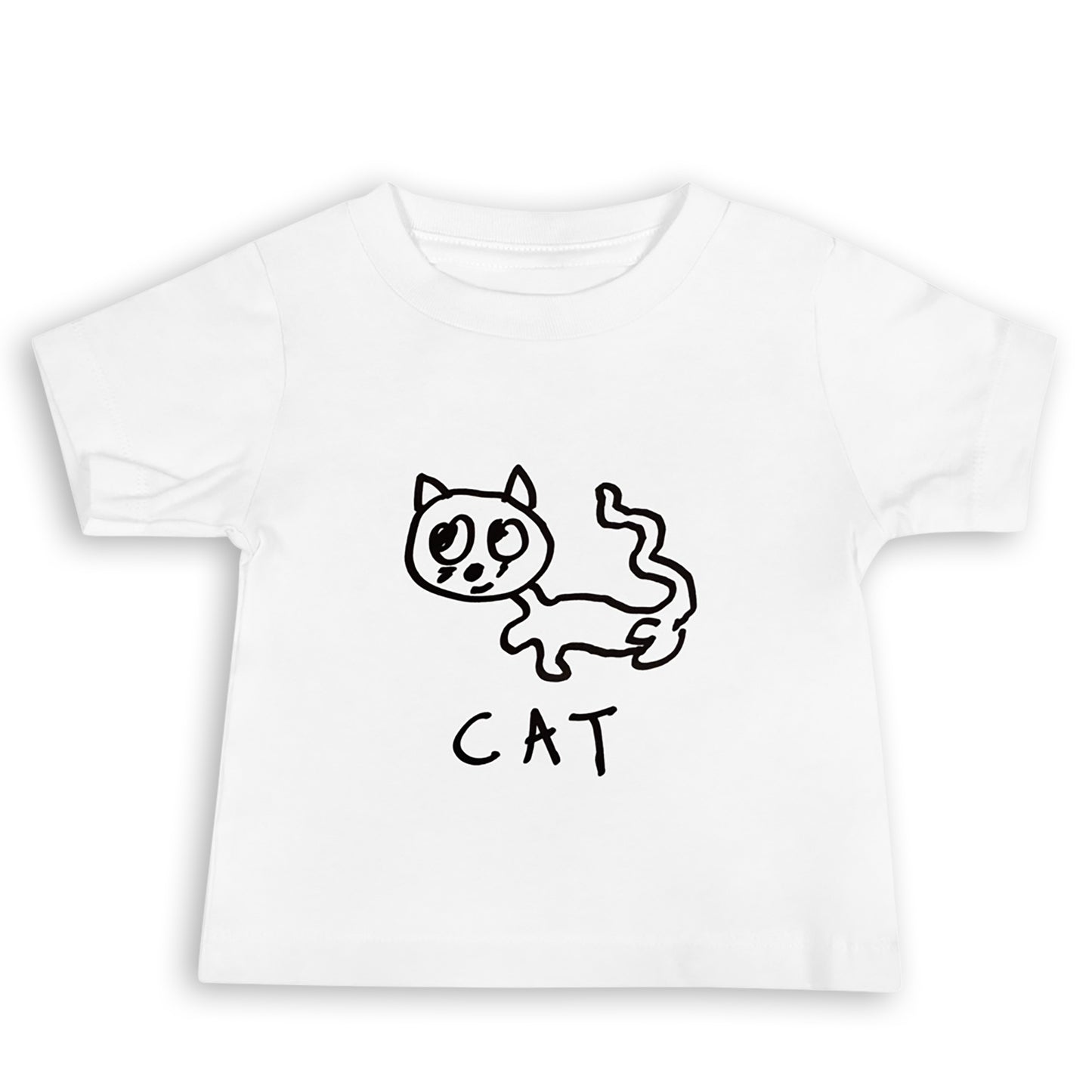 猫の幼児用Tシャツ