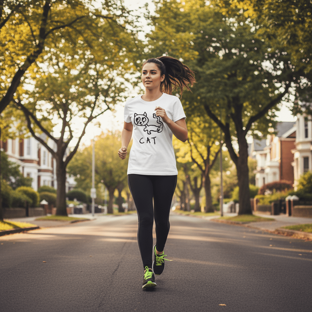 Cat - Women's Fitted Tee