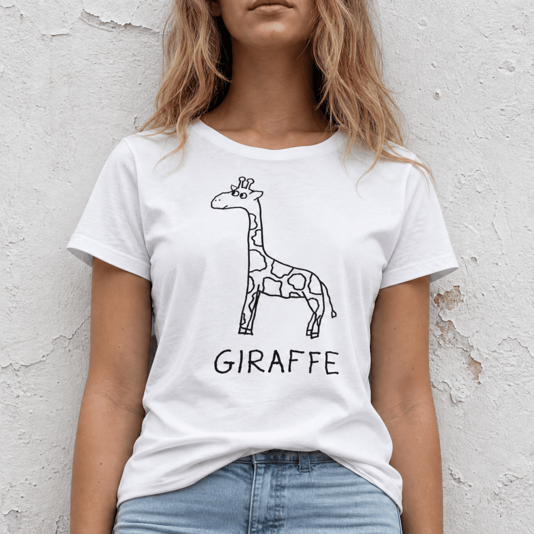Torso shot of a woman wearing a lo-fi Giraffe Women&