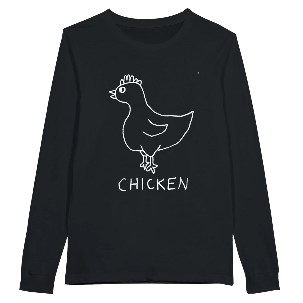 Chicken - Long Sleeve T-Shirt - LoFi Animal Shirts
