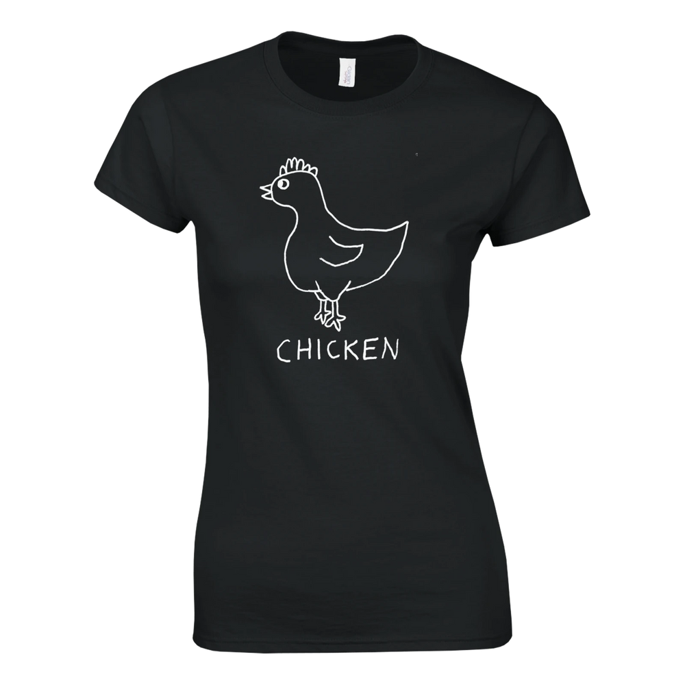Chicken - Women's Fitted T-Shirt - LoFi Animal Shirts