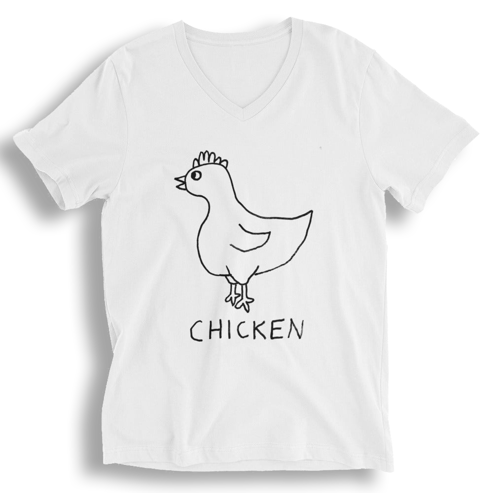 Chicken - Unisex V-neck Tee