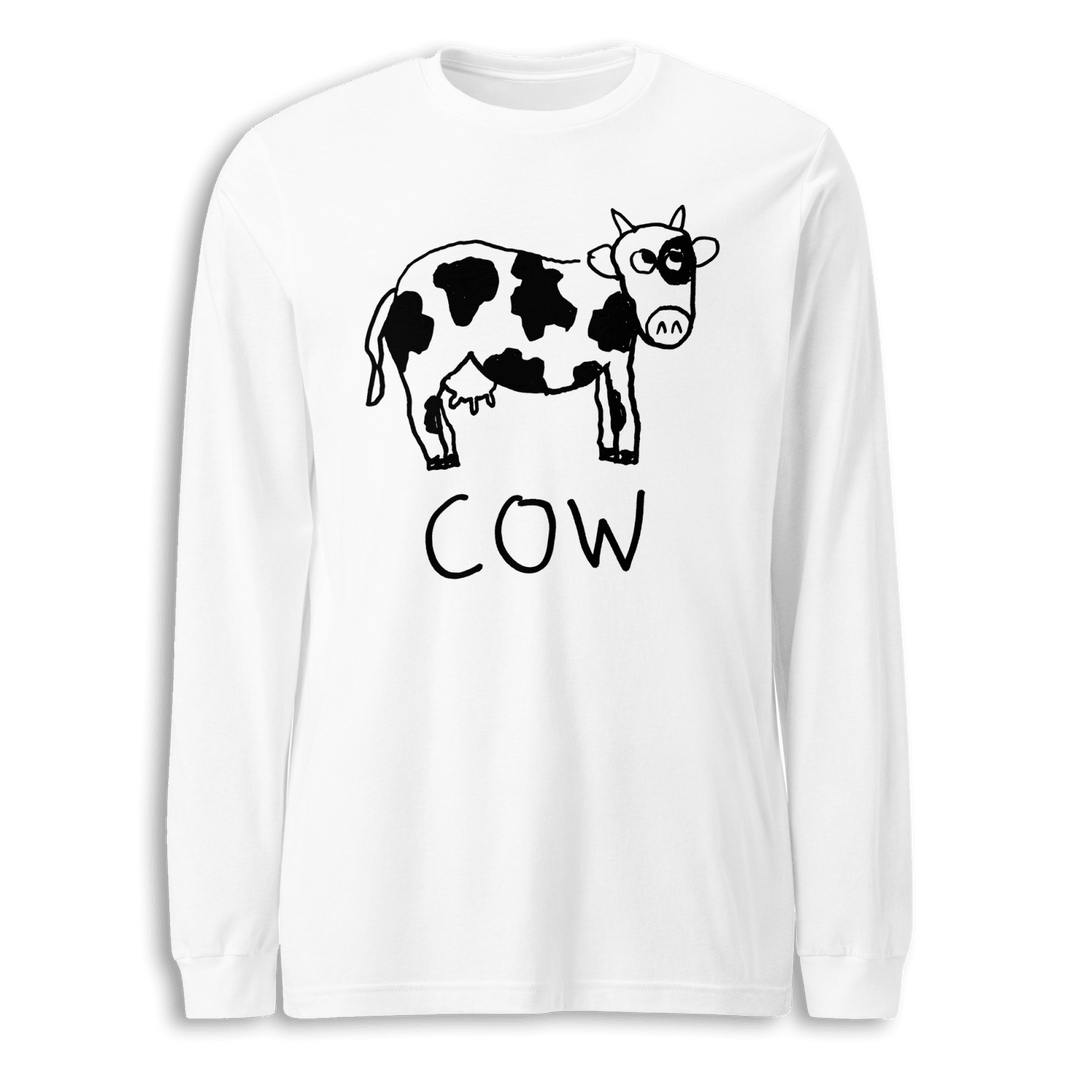 Cow - Long Sleeve Tee - LoFi Animal Shirts
