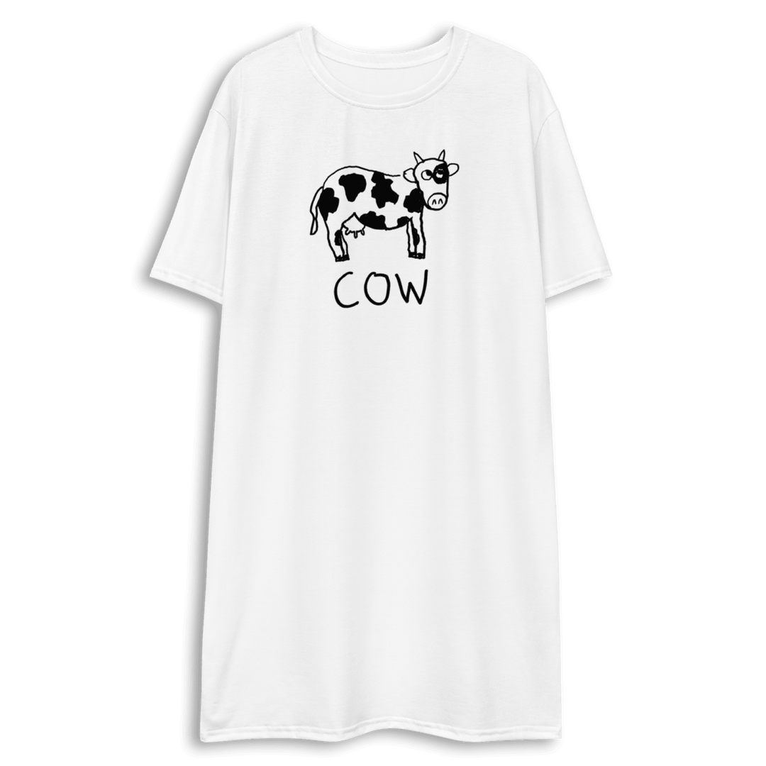 Cow - T-shirt dress - LoFi Animal Shirts