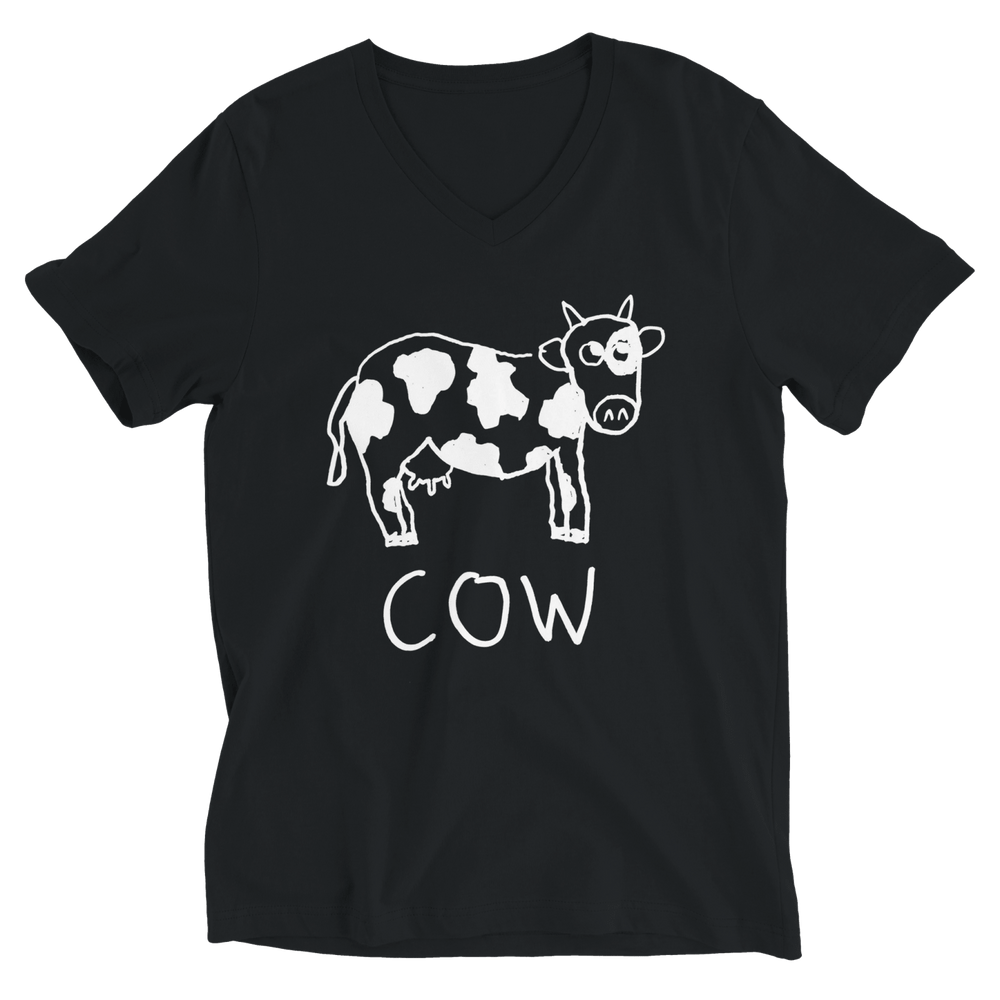 Cow - V-Neck T-Shirt - LoFi Animal Shirts
